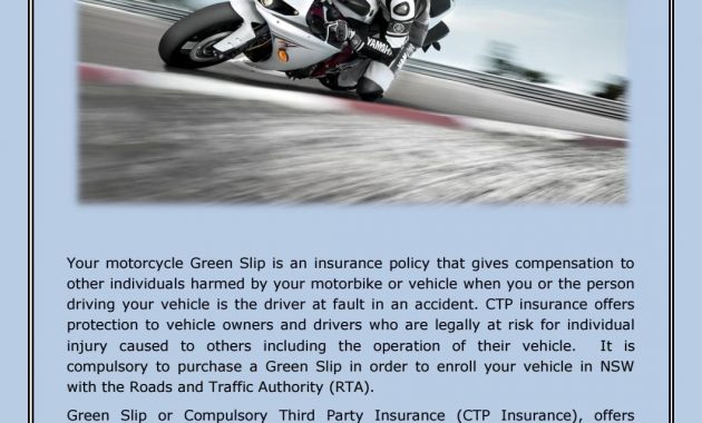 Choose Safe Ride With Motor Bike Greenslips Sydney regarding sizing 1059 X 1497