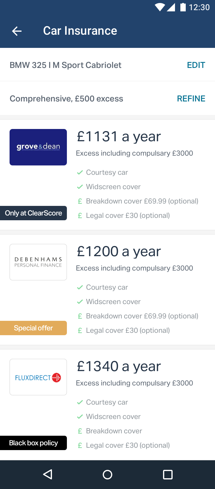 Clearscore Car Insurance Mmux inside sizing 720 X 1634