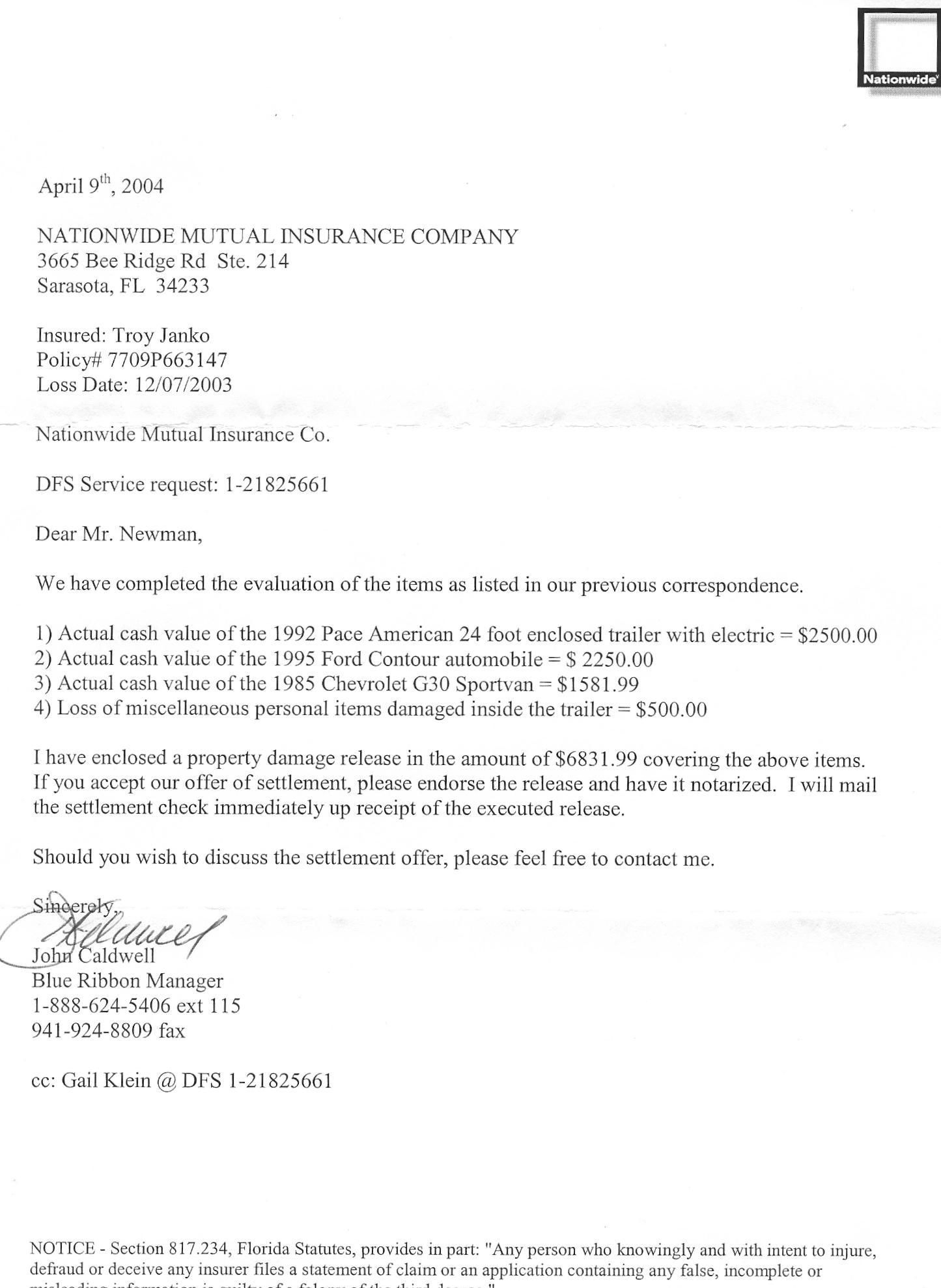 Company Disputed Claim Autos Send Covering Letter Health with regard to measurements 1445 X 1980