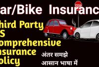 Comprehensive Vs Third Party Insurance For Vehicle Carbike In Hindi Act Onlytp Policy Difference intended for measurements 1280 X 720