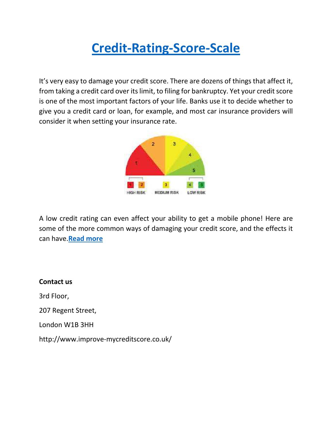 Credit Rating Score Scale Improvemycreditscore Issuu intended for dimensions 1156 X 1496