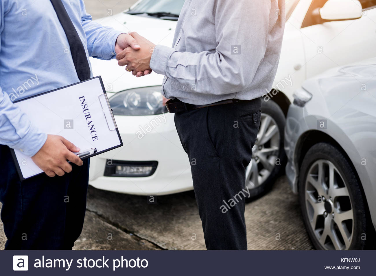 Customer Shake Hand With Auto Insurance Agents After in sizing 1300 X 956