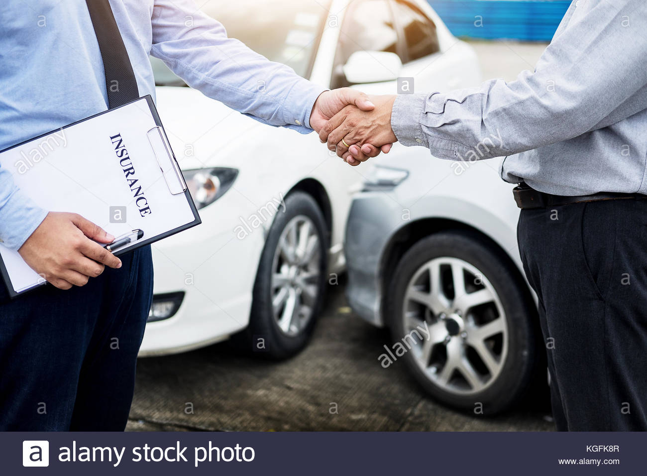 Customer Shake Hand With Auto Insurance Agents After inside size 1300 X 956