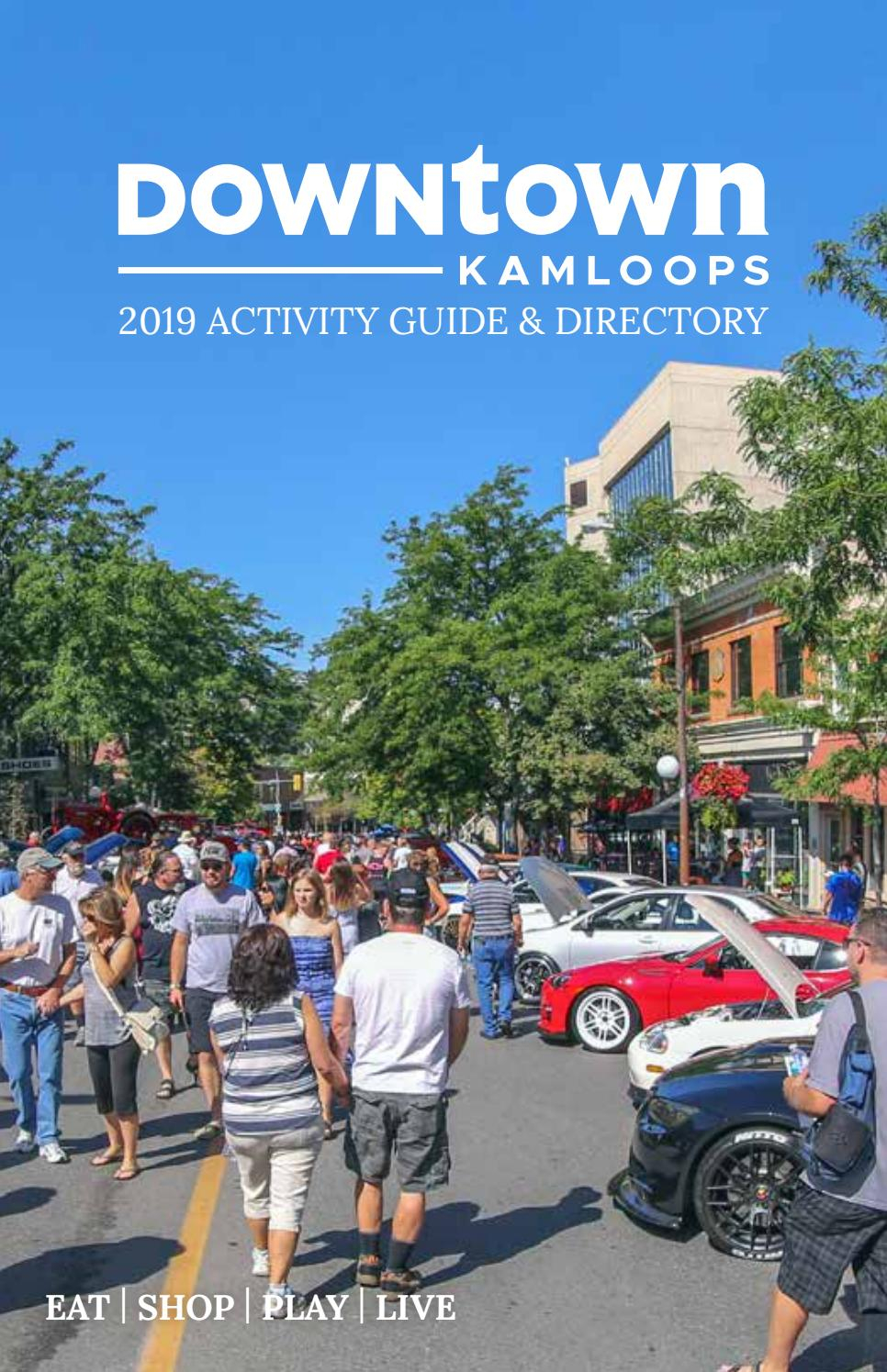 Downtown Kamloops Activity 2019 Guide Directory throughout size 966 X 1495