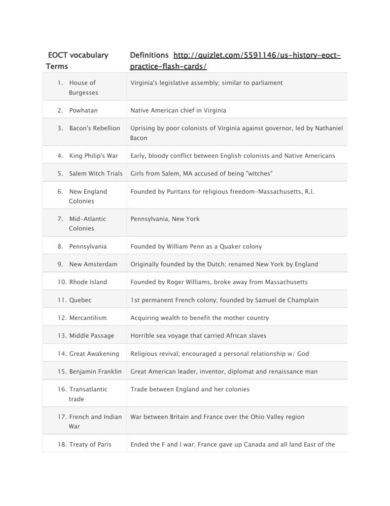 Eoct Vocabulary Terms Definitions Httpquizlet5591146us within sizing 791 X 1024