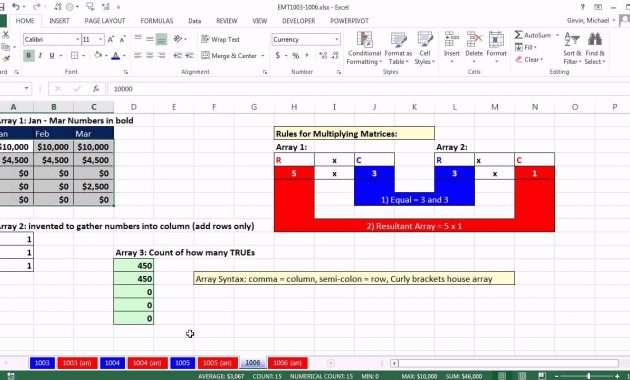 Excel Magic Trick 1006 Insurance Calculation Mmult Function To Add From Rows In A 2 Way Array intended for measurements 1280 X 720