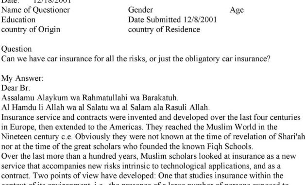 Fatawa On Insurance I Is Insurance Permissible Life Car pertaining to measurements 960 X 1402