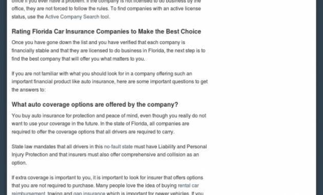 Fl Car Insurance Companies Competitors Revenue And with sizing 1024 X 5112