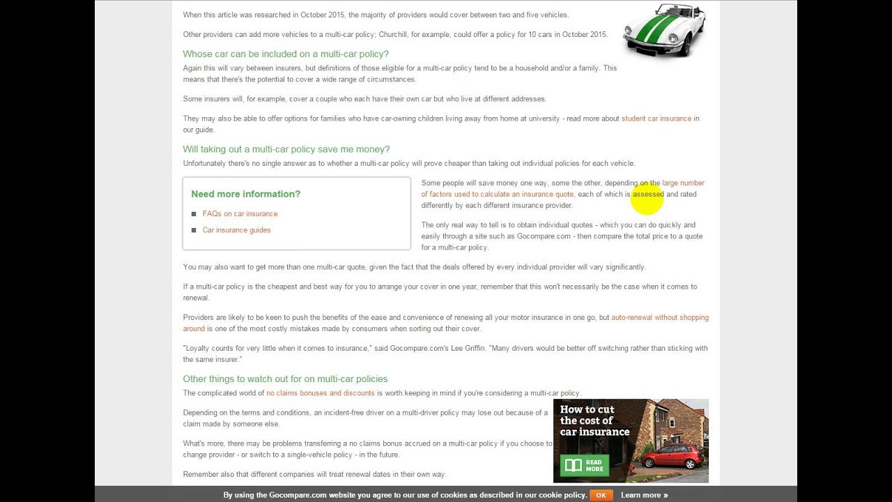 For Multi Car Insurance Go Compare Introduces You To Esure with size 1280 X 720