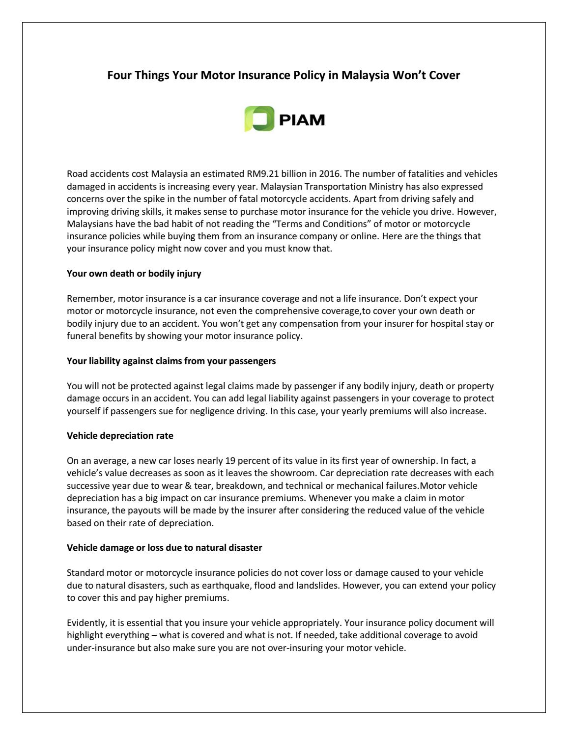 Four Things Your Motor Insurance Policy In Malaysia Wont regarding measurements 1156 X 1496