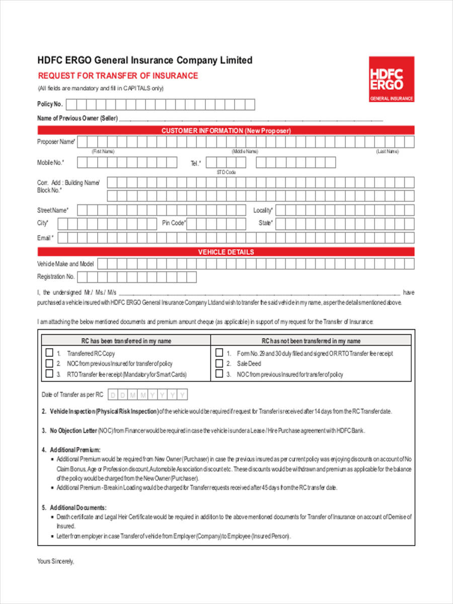 Free 5 Motor Vehicle Transfer Forms In Ms Word Pdf within proportions 900 X 1200
