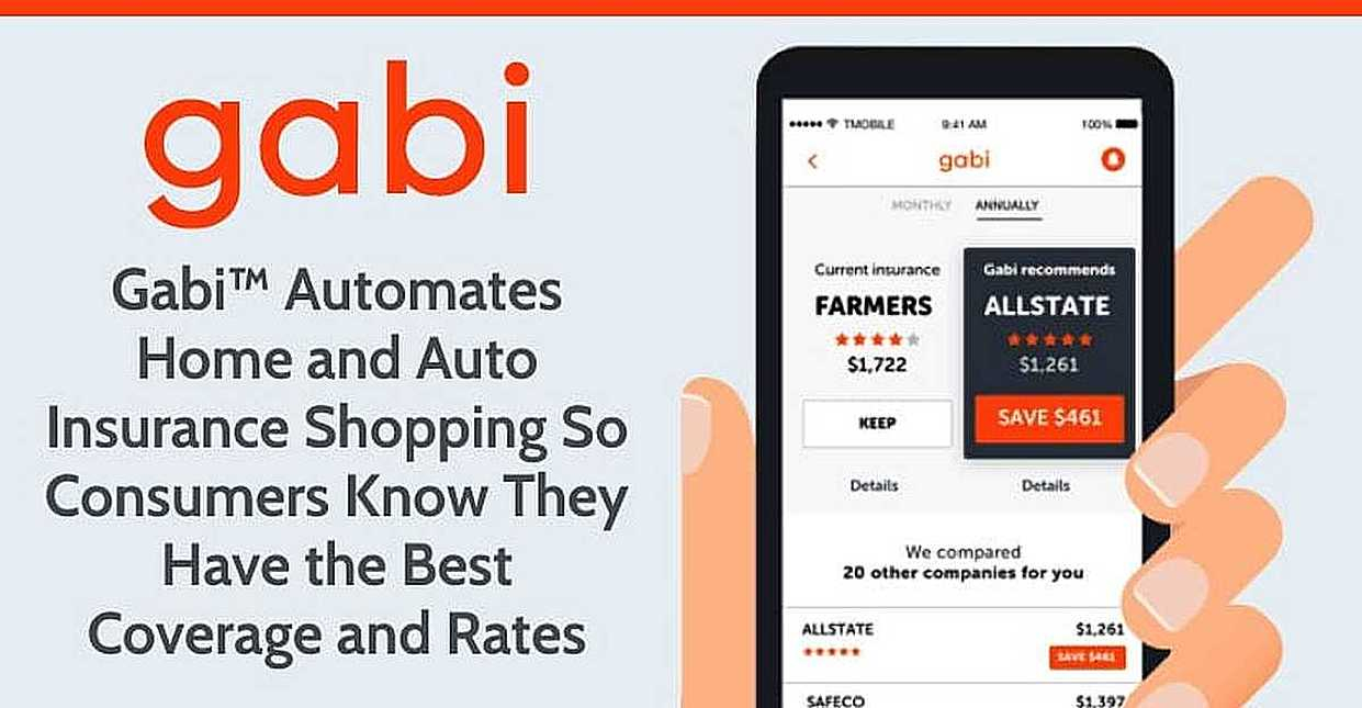 Gabi Automates Home And Auto Insurance Shopping So inside proportions 1241 X 645