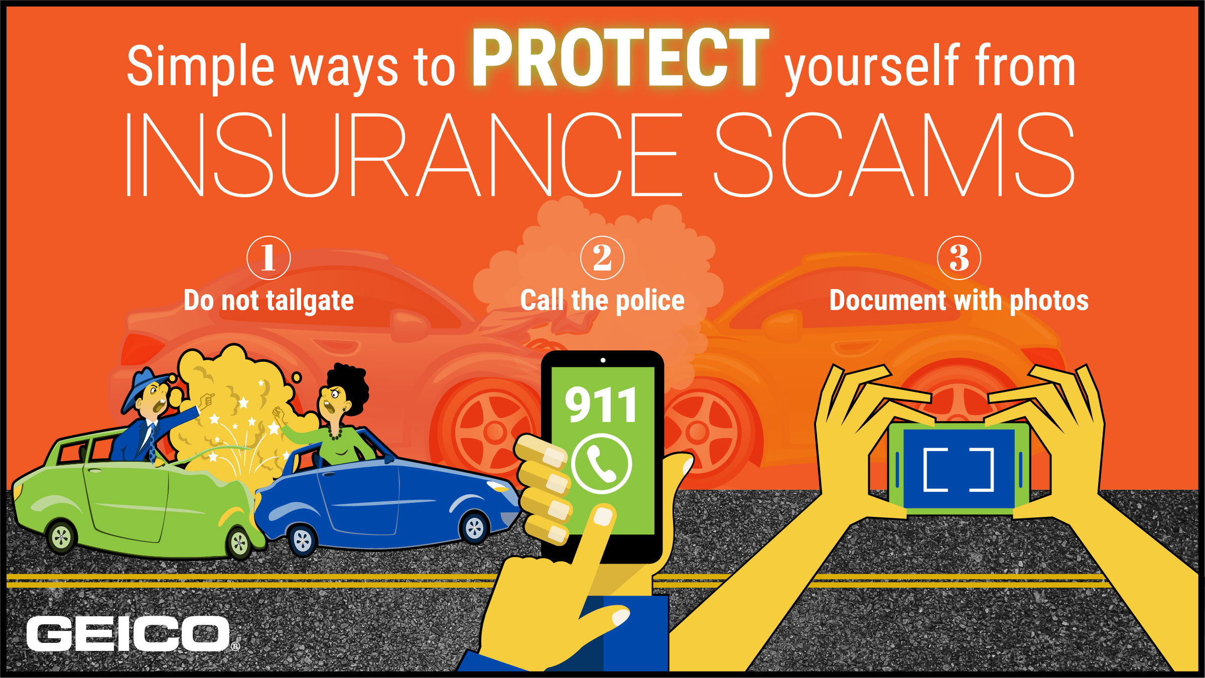 Geico Reminds You Of Ways To Help Protect Yourself From Auto with size 2401 X 1351