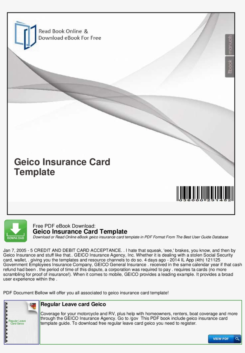 Get The Free Geico Insurance Card Template Form Free Blank for size 820 X 1182