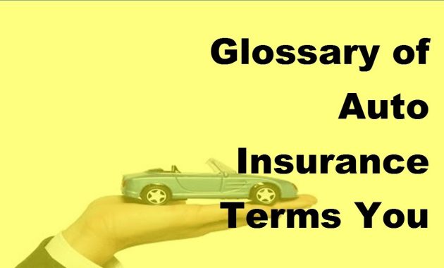 Glossary Of Auto Insurance Terms You Should Know 2017 Auto Insurance Basics for dimensions 1280 X 720