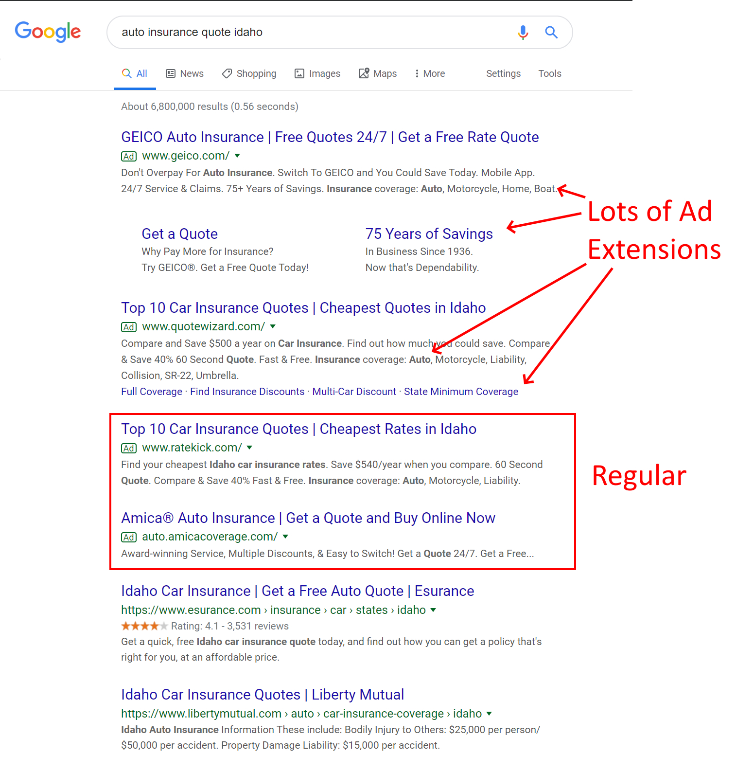 Google Ads Now Includes Location Extensions Automatically pertaining to measurements 1551 X 1589