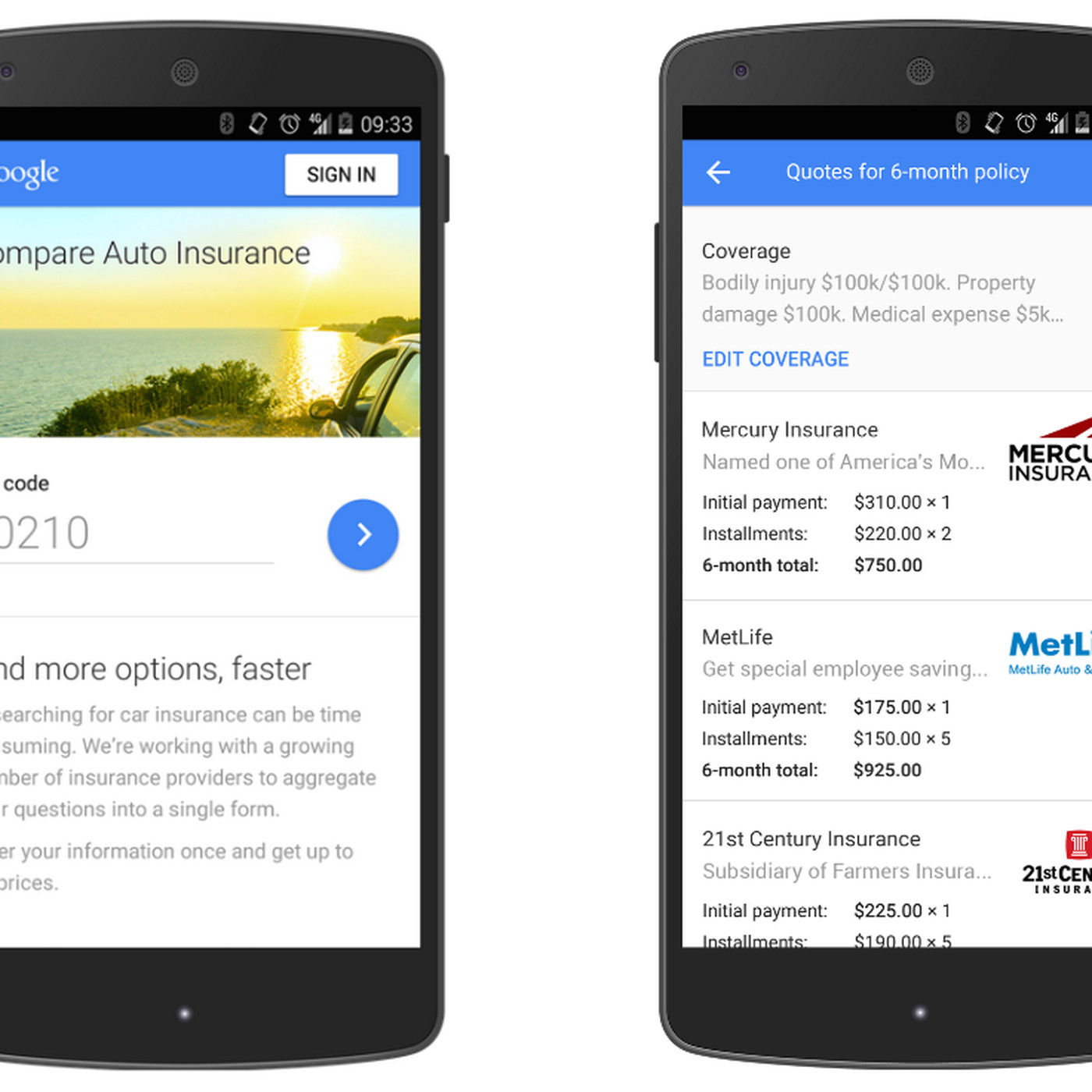 Google Now Lets You Compare Auto Insurance Quotes In pertaining to proportions 1400 X 1400