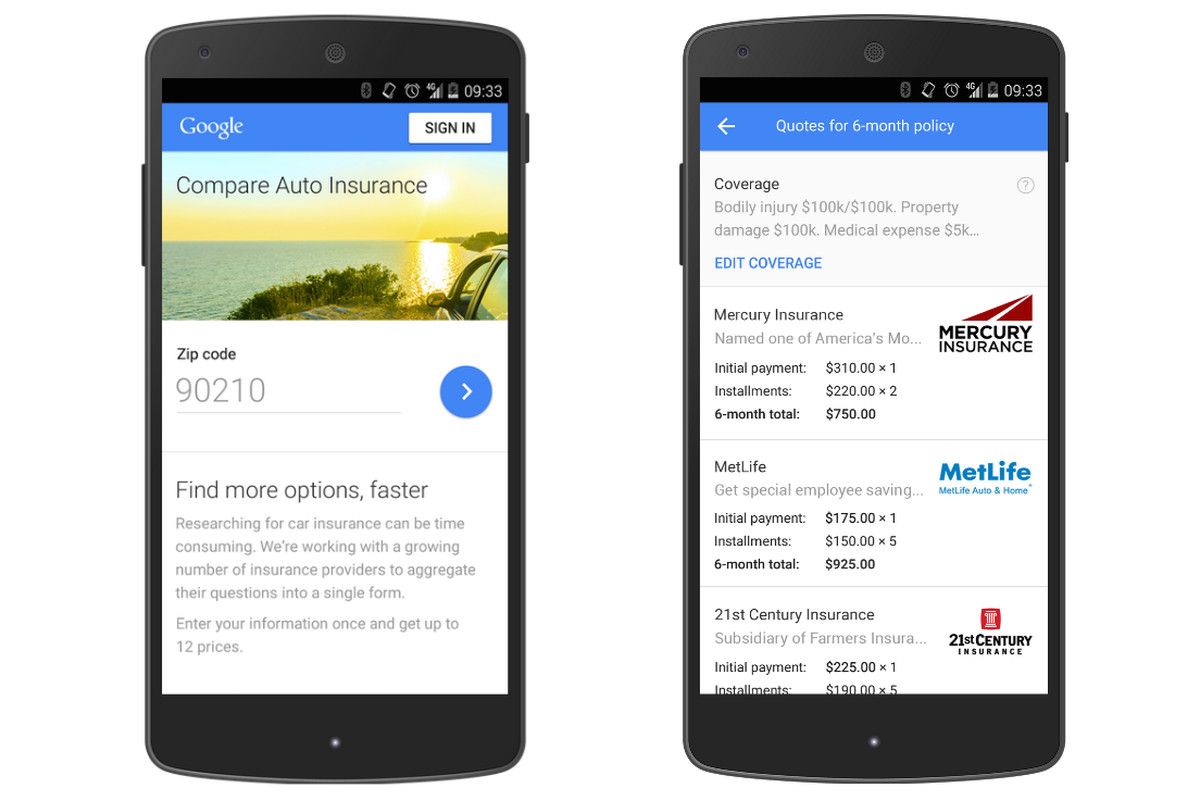 Google Now Lets You Compare Auto Insurance Quotes In regarding proportions 1200 X 800