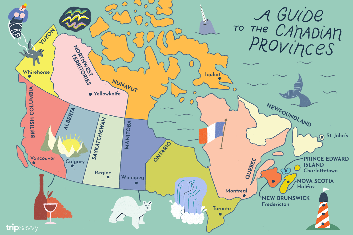 Guide To Canadian Provinces And Territories within measurements 1500 X 1000