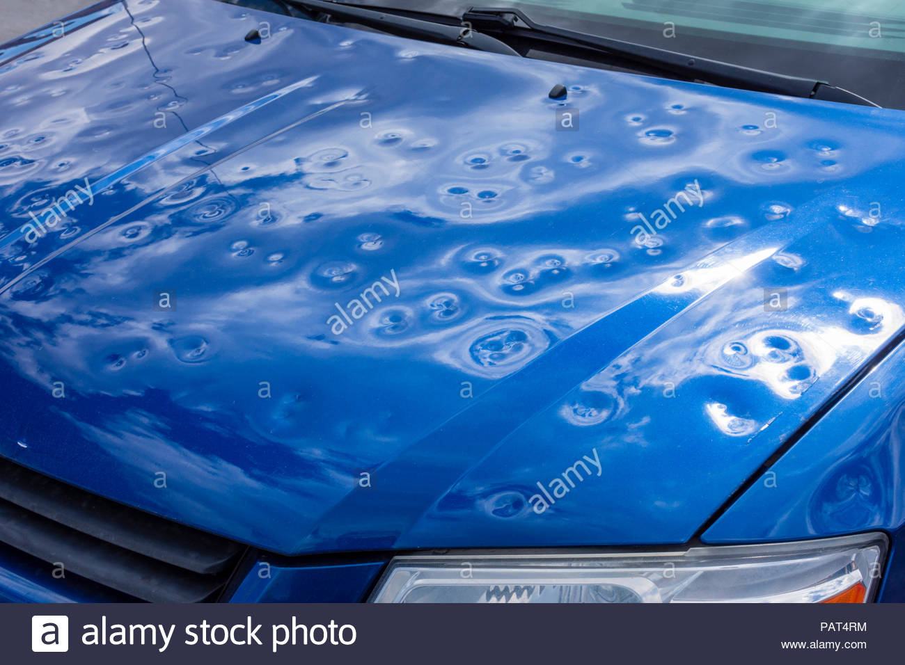 Hail Damage Car Stock Photos Hail Damage Car Stock Images intended for dimensions 1300 X 956