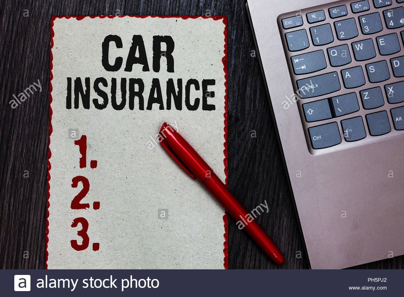Handwriting Text Writing Car Insurance Concept Meaning with measurements 1300 X 956