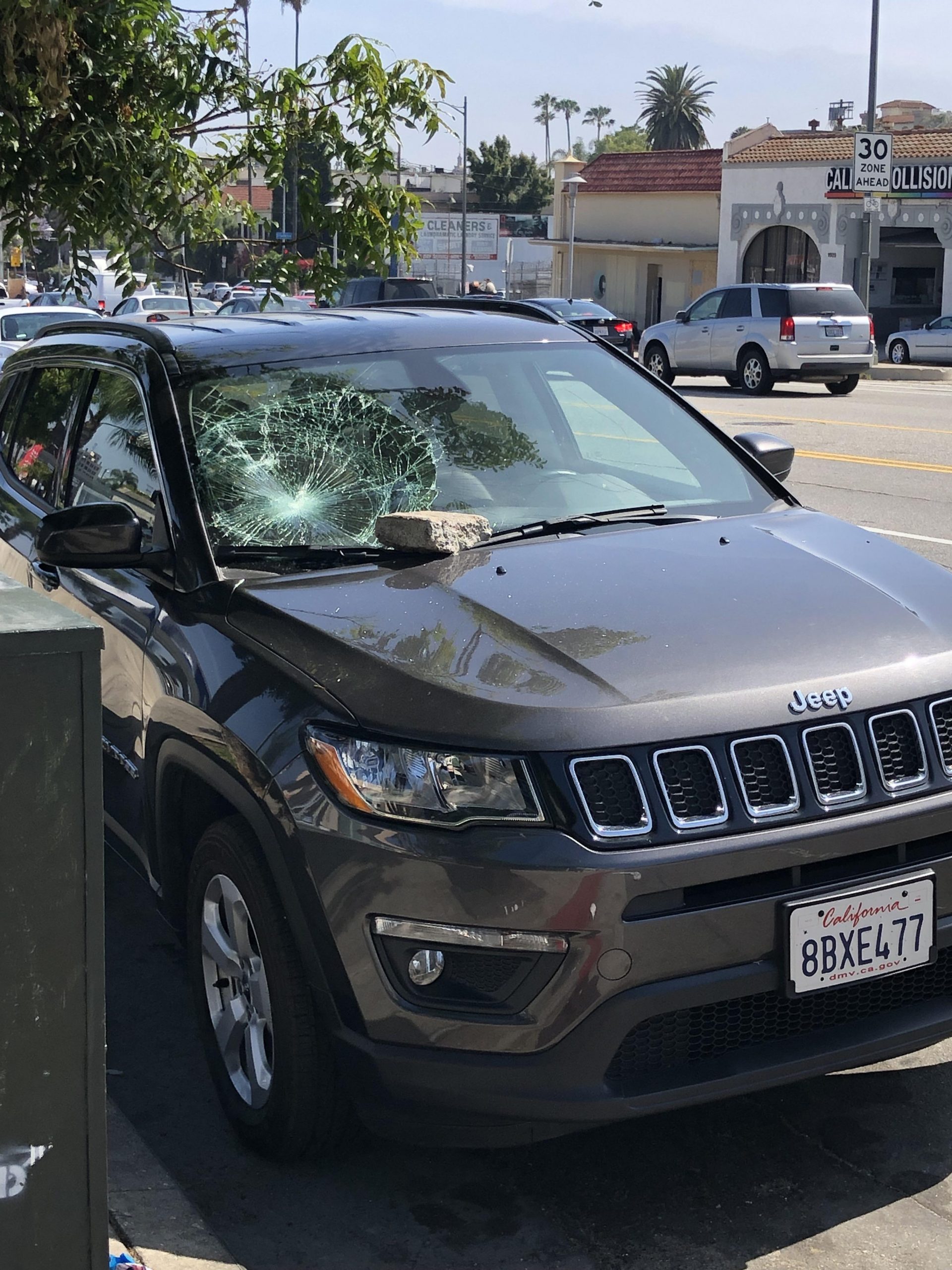 Homeless Man Randomly Smashed Car Windows Parked On Cahuenga within dimensions 3024 X 4032