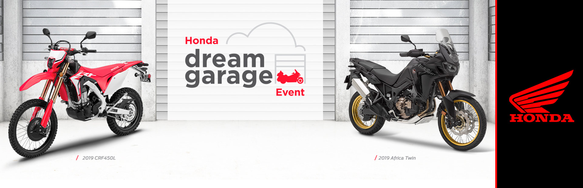 Honda Dream Garage Event Motorcycle Sg Power Victoria in size 1920 X 620