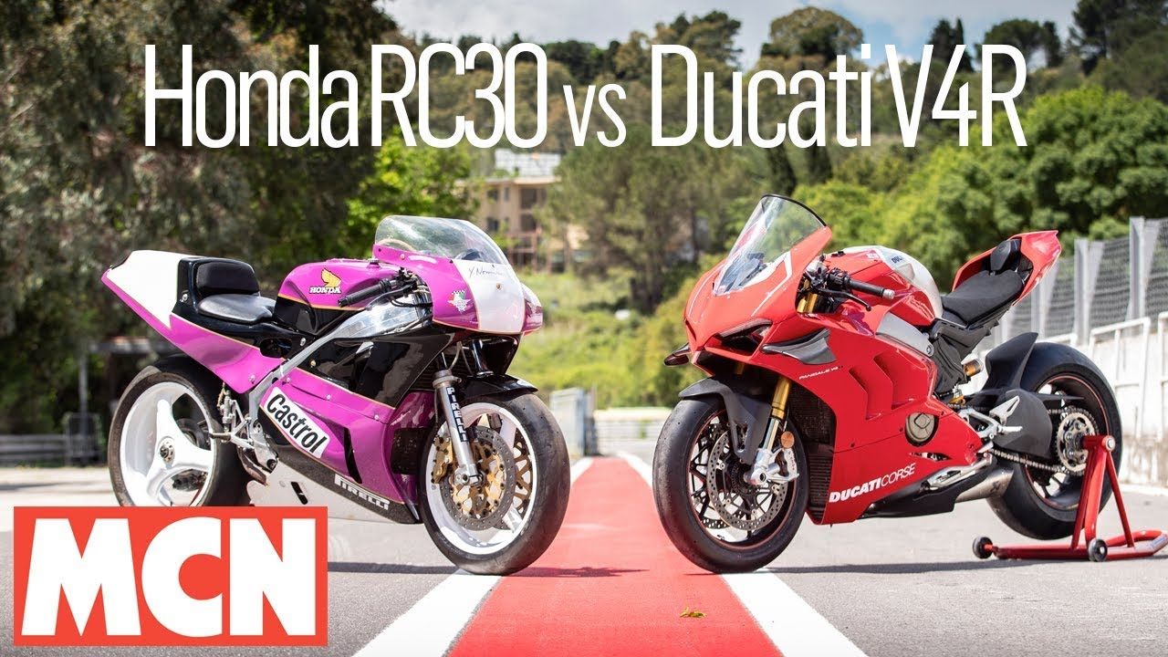 Honda Rc30 Vs Ducati V4r Comparison Mcn Motorcyclenews throughout proportions 1280 X 720