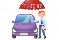 Insurance Agent Standing With Umbrella Protecting Car Auto within sizing 1300 X 1390