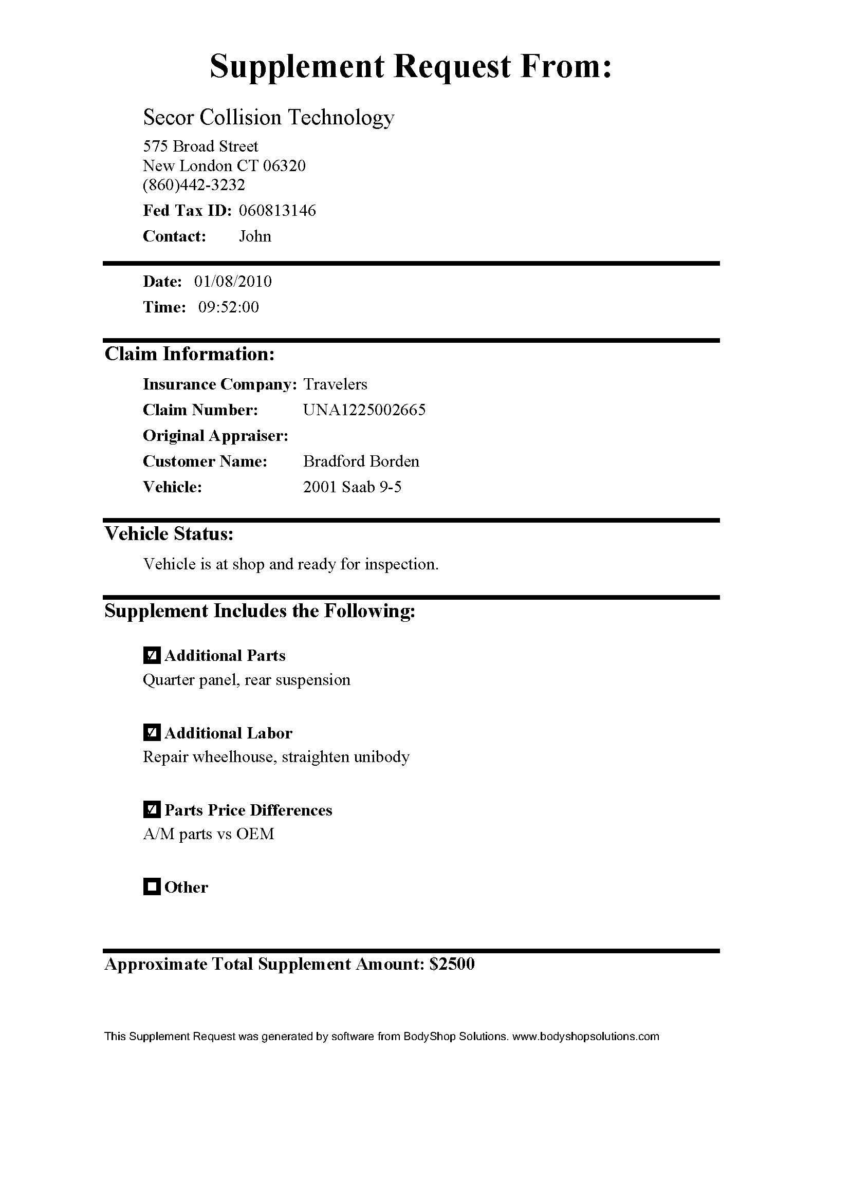 Insurance Auto Insurance Supplement Form with regard to dimensions 1654 X 2339