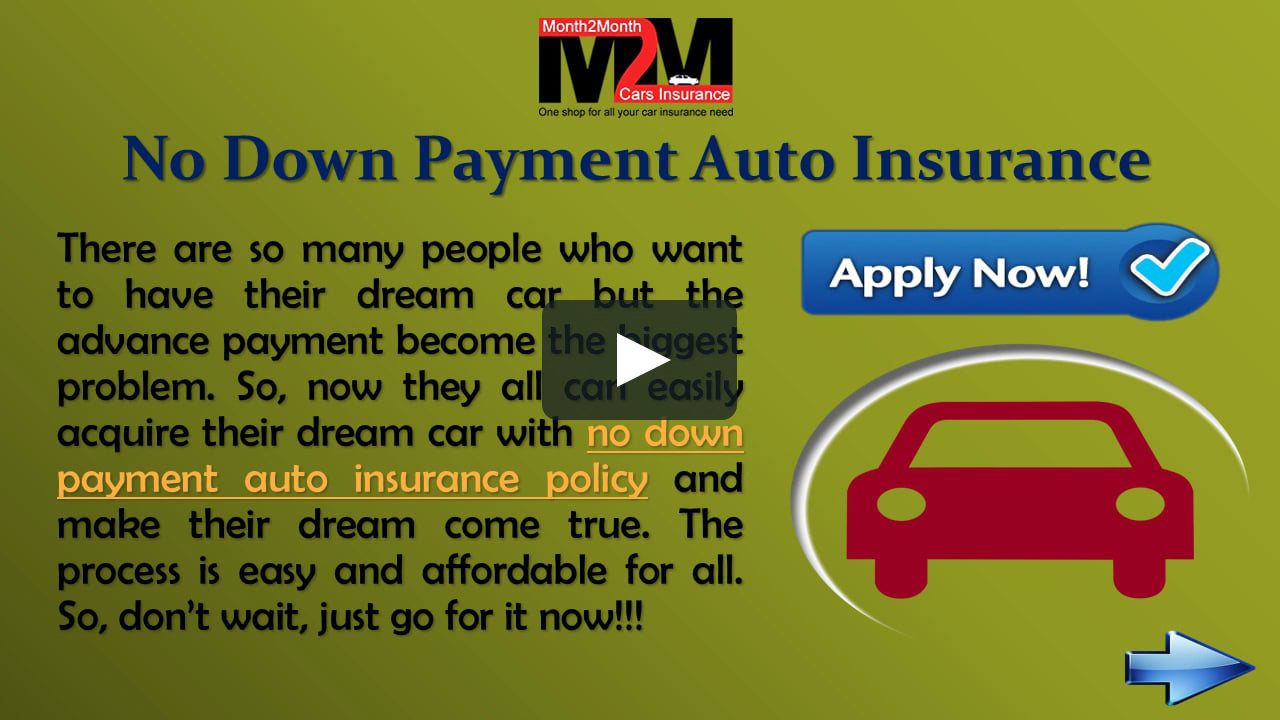 Insurance Auto Insurance With No Down Payment intended for sizing 1280 X 720