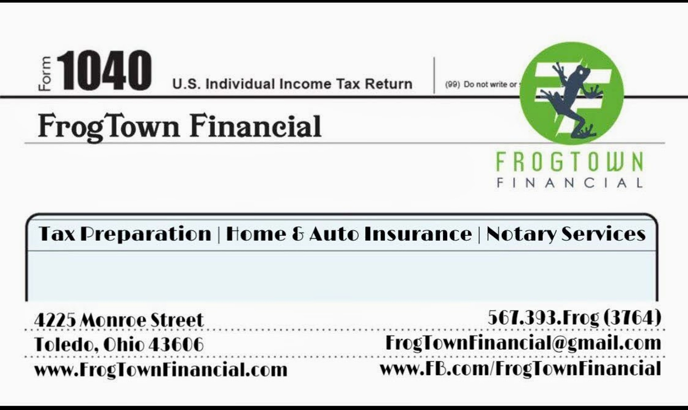 Insurance Frogtown Financial in size 2233 X 1330