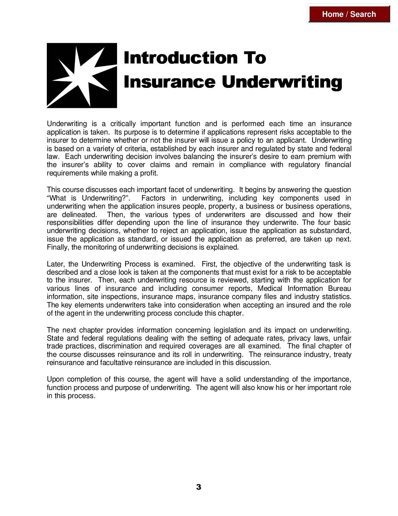 Insurance Underwriting Docsity inside dimensions 1275 X 1650