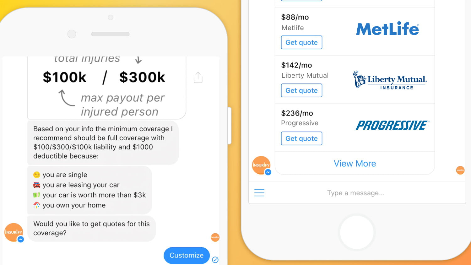 Insurify Brings Car Insurance Shopping To Facebook Messenger pertaining to size 1500 X 844