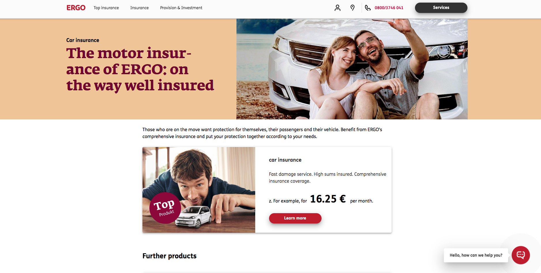 Introducing Ergos New Modular Motor Insurance inside measurements 1876 X 949