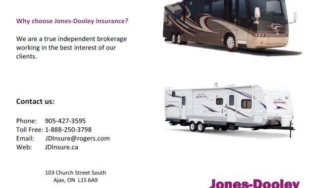 Jones Dooley Insurance Brokers Quotes Rv Trailers Motorhome for proportions 927 X 1203