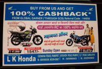 L K Honda Gohana Road Motorcycle Dealers In Panipat with regard to size 2000 X 1500