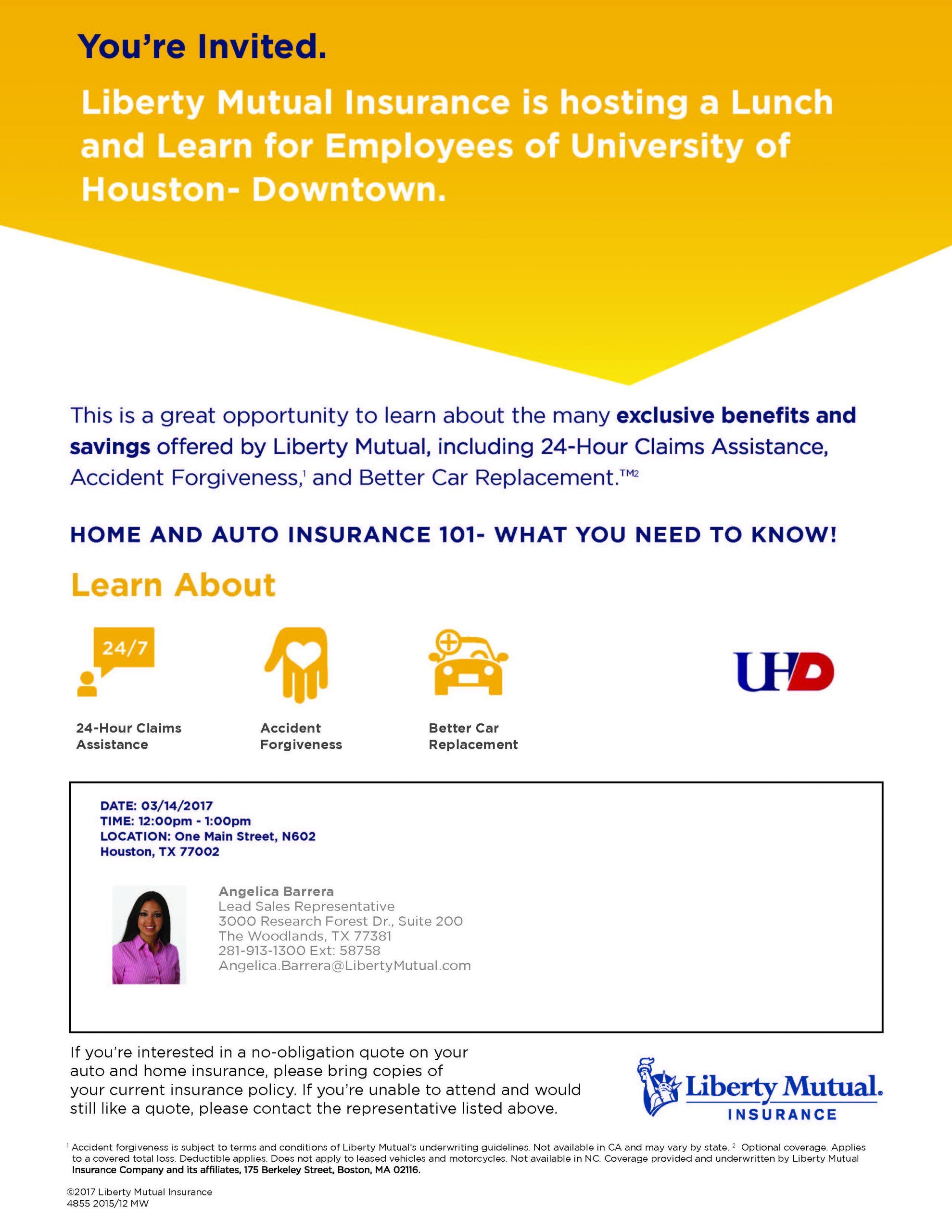 Liberty Mutual Lunch And Learn Tuesday The Hub with regard to size 2559 X 3311