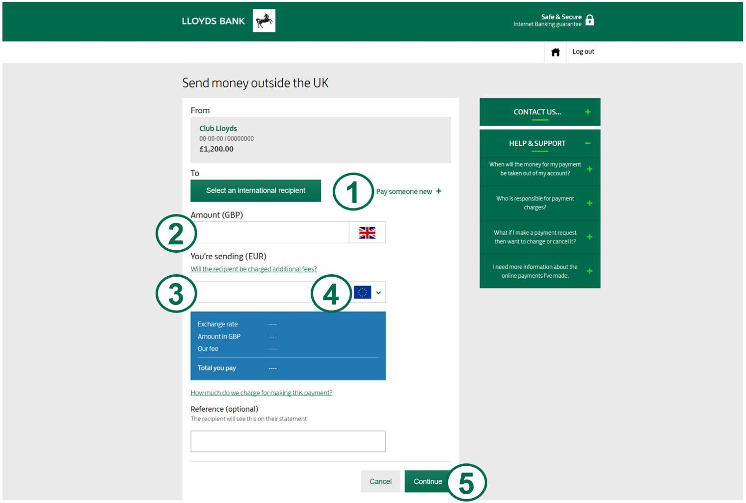 Lloyds Bank Internet Banking International Payments throughout proportions 1520 X 1025