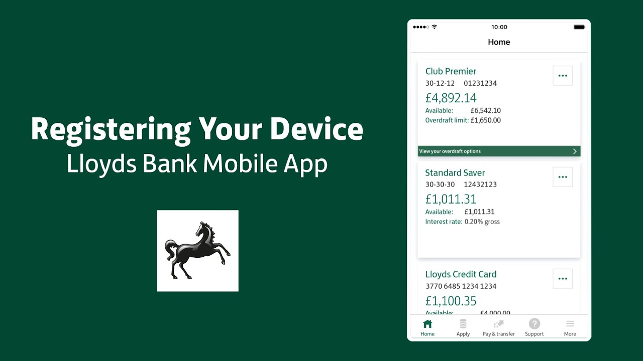 Lloyds Bank Uk Mobile Banking Register Your Device intended for sizing 1280 X 720