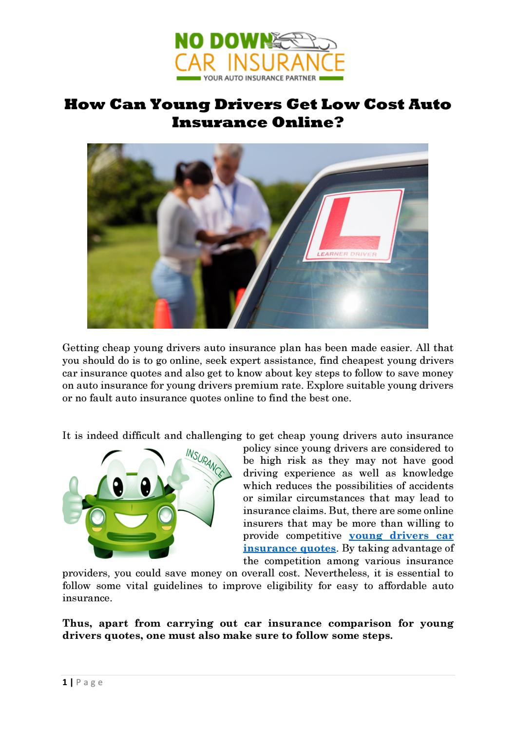 Low Rate Car Insurance For Young Drivers with dimensions 1059 X 1497