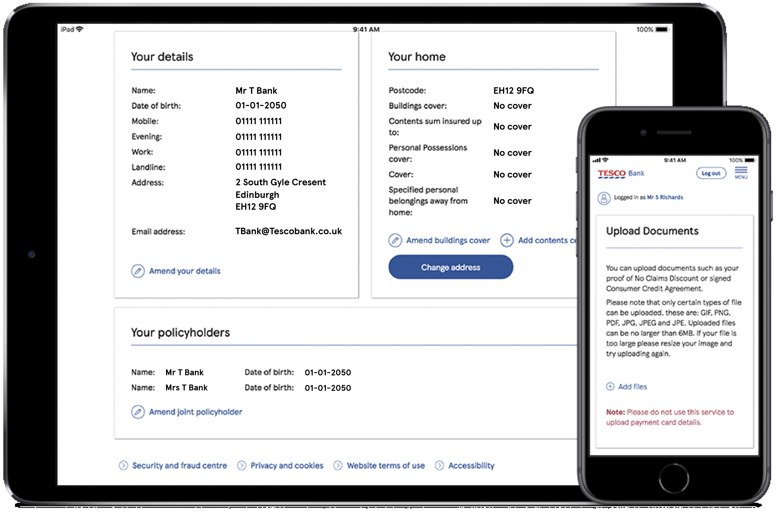 Manage Your Insurance Account At Tesco Bank within proportions 5446 X 3579