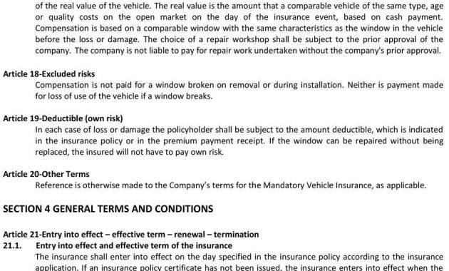 Mandatory Vehicle Insurance Terms And Conditions No Pdf Free with regard to sizing 960 X 1507