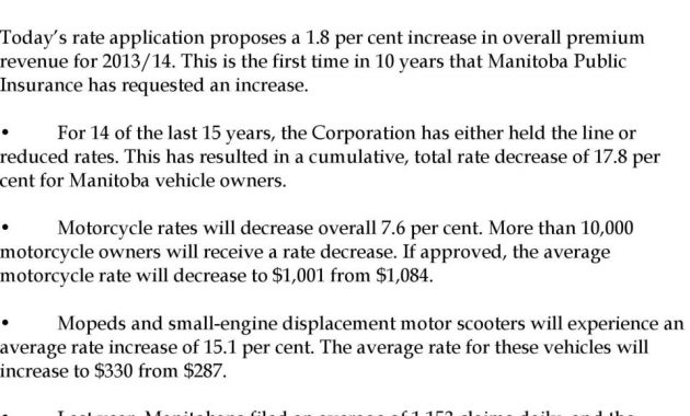 Manitoba Public Insurance Applies For 18 Overall Rate intended for sizing 960 X 1212