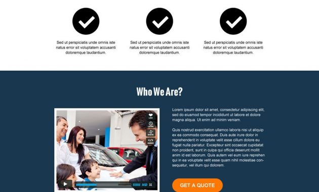 Modern Auto Insurance Lead Capture Landing Page Design pertaining to measurements 1000 X 1584