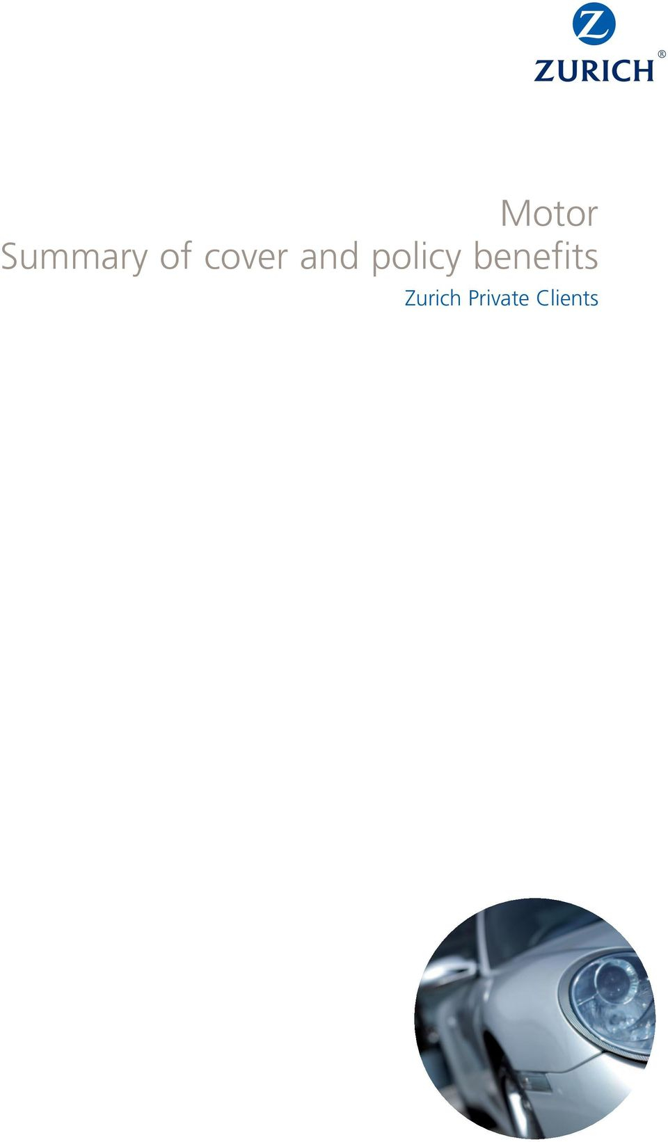 Motor Summary Of Cover And Policy Benefits Zurich Private intended for measurements 960 X 1642