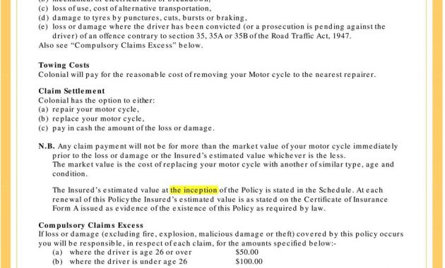 Motorcycle Insurance Policy Sample Pdf Free Download in measurements 960 X 1271