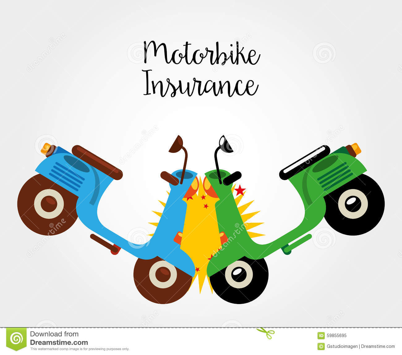 Motorcycle Insurance Stock Vector Illustration Of Secure with measurements 1300 X 1149