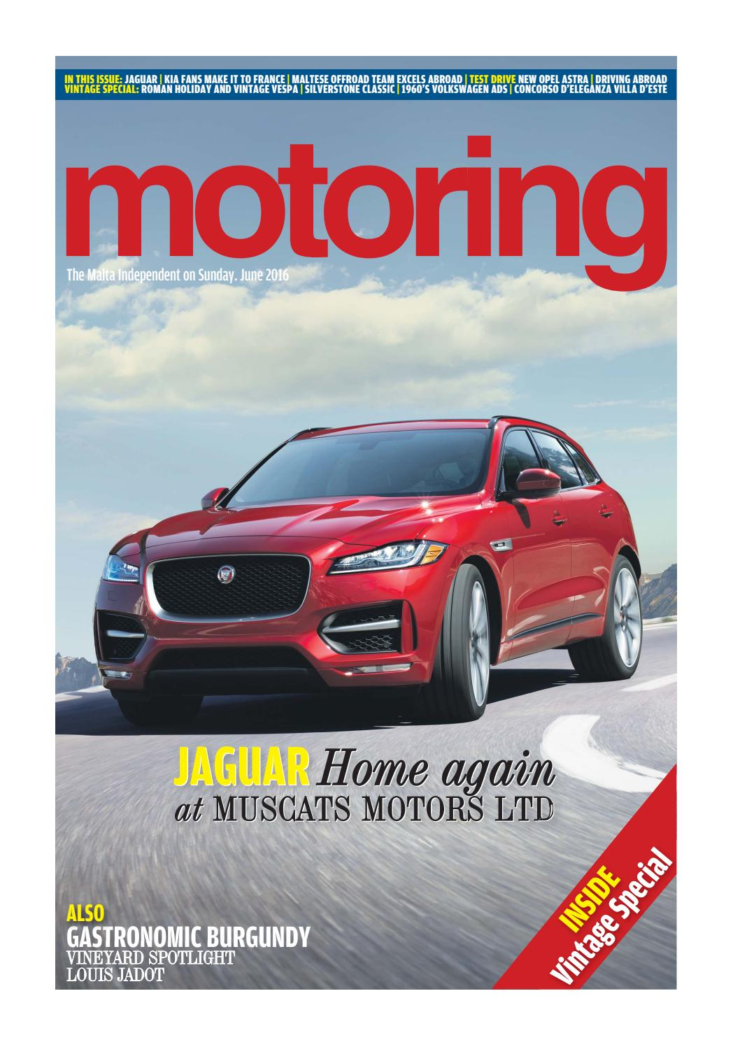 Motoring June 2016 With The Malta Independent On Sunday inside measurements 1048 X 1487