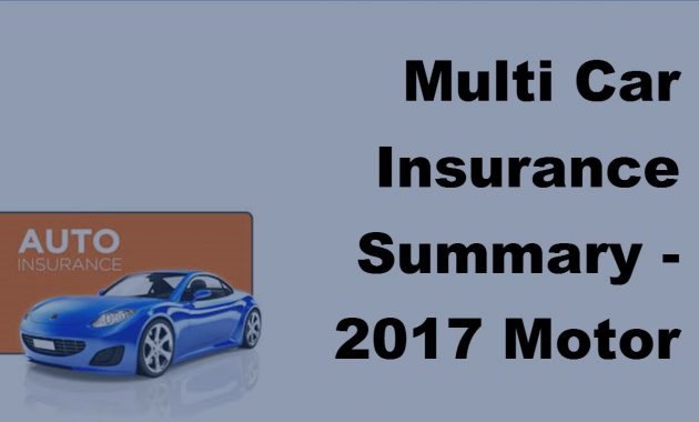 Multi Car Insurance Summary 2017 Motor Insurance Tips inside size 1280 X 720